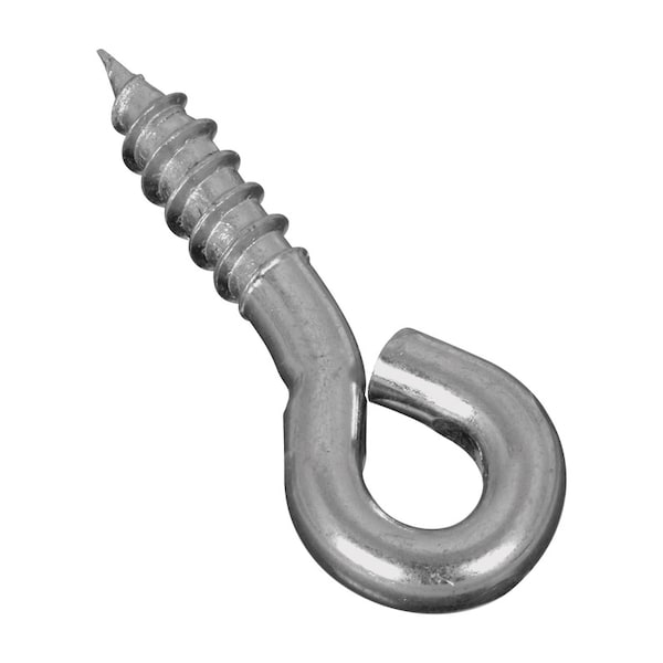 National Hardware 0.19 in. D X 1-5/8 in. L Zinc-Plated Steel Screw Eye 75 lb. cap. 5 pk N118-224 - main